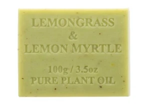 4 x 100G Natural Lemongrass and Lemon Myrtle Soap - Aussie Made - FREE POST - Picture 1 of 2