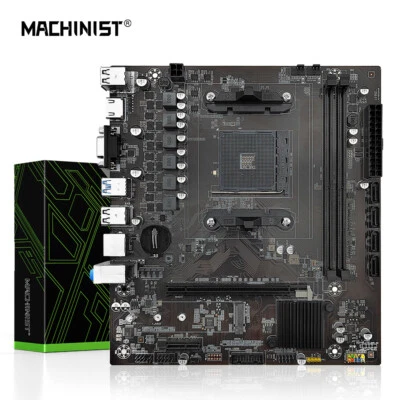 B450 Motherboard AM4 HDMI VGA DDR4 RAM USB2.0 for AMD Ryzen 1-5 Gen CPU - Image 1 of 4