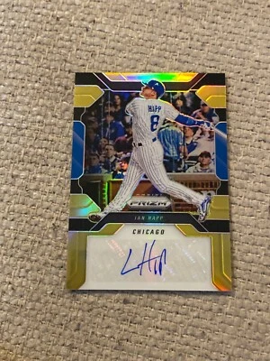 Ian Happ 2017 prizm gold auto autograph #7/10 - Image 1 of 2
