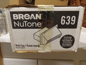 Broan BROAN-639-BLACK Black 639 Wall Cap for 3-1/4" x 10" Duct for Range Hood... - Picture 1 of 4