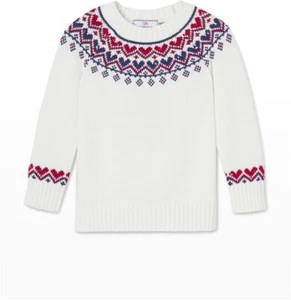 NWT CLASSIC PREP Girl's Katrina Fair Isle Crew Pullover Sweater sz 14 - Picture 1 of 4
