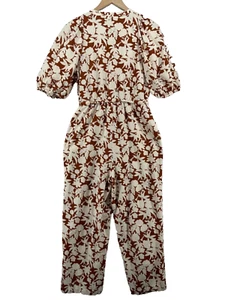 NWT Universal Thread Women’s Jumpsuit Floral Puffed Sleeve Button Up Size 2X - Picture 1 of 5