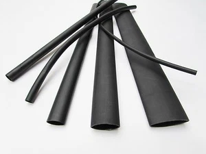 Assortimento tubi termoretraibili neri 8 pezzi 3:1 colla adesiva doppia parete ft Marine/to - Foto 1 di 3