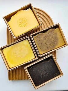 Soap handmade gift set handmade 4 pcs organic natural regenerating skin - Picture 1 of 1