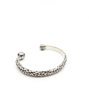 King Baby Studio Dimpled Texture Cuff Bracelet Fine Silver .925 Size 6.75" - Picture 1 of 8