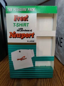 NEU VINTAGE 90ER NEWPORT PLEASURE SHIRT GRÖSSE X-LARGE ORANGE LOGO WEISS T-SHIRT - Bild 1 von 5