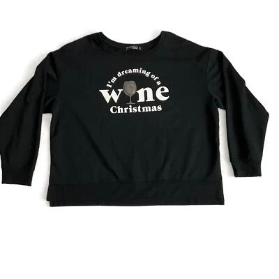 Толстовка Fifth Sun черная с графическим принтом длинным рукавом вырезом лодочкой размер XL - Изображение 1 из 4