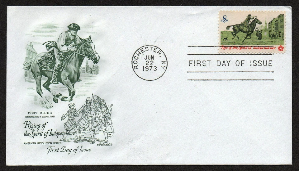 USA, SCOTT # 1478, ARTMASTER FDC COVER RISING SPIRIT OF INDEPENDENCE, 1973 - Image 1 of 1