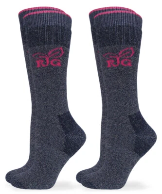 Realtree Womens Merino Wool Cushion Slouch Scrunch Boot Crew Socks 2 Pair - Image 1 of 4