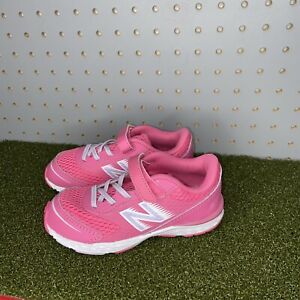 New Balance Toddler Kids 860v6 Shoes Bungee Loop Closure Pink White Size 10 New