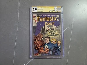 Fantastici Quattro Fumetto #45 1965 CGC 6.0 SS 1° App Inhumans firmata da Stan Lee - Foto 1 di 5