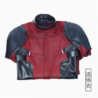 Deadpool косплей костюм красный Deadpool комбинезон костюм Хэллоуин аксессуары обувь - Изображение 1 из 4