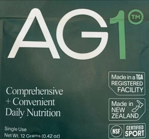AG1 ATHLETIC GREENS 9 Single Serving Supplement Travel Packs, EXP 11/25 - Picture 1 of 6