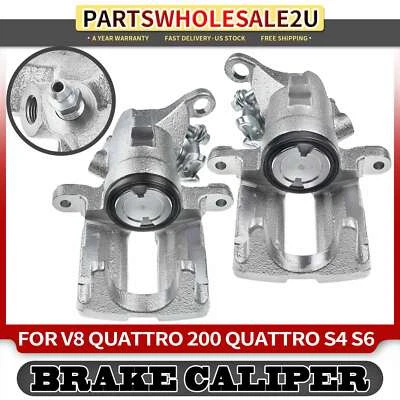 2x Pinzas de freno traseras para Audi 200 Quattro 1989-1991 V8 Quattro 90-94 S4 92-94 Foto 1 de 4