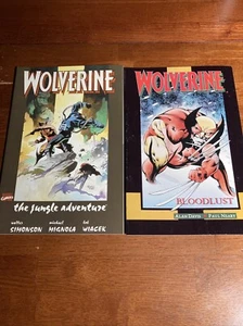 Wolverine Bloodlust & The Jungle Adventure Marvel novelas gráficas 1990 1991 - Imagen 1 de 9