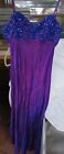 Robe de bal à lanières vintage "De-Laru" violette et bleue taille 2