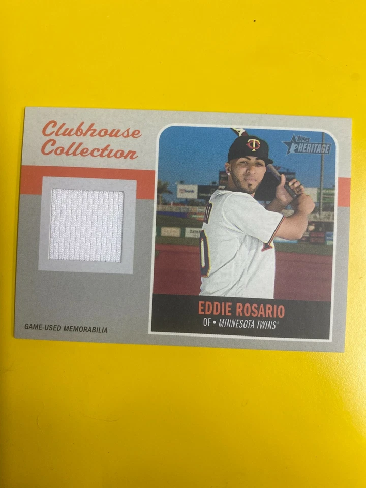 D35816  2019 Topps Heritage Clubhouse Collection Relics #CCRER Eddie Rosario - Image 1 of 1