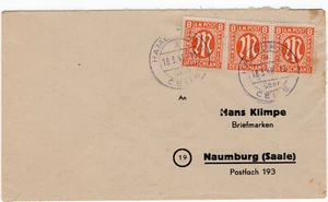 Am Post 3x Mi.Nr. 14 F MeF Hambüren u. Celle - Naumburg 18.3.1946 BPP Checked - Picture 1 of 2