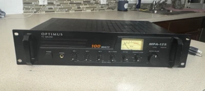 RadioShack - Optimus - 120v - MPA-125 100w PA Rack Mount Amplifier/mixer - Image 1 of 4