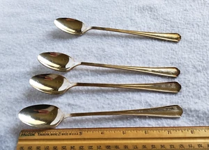 4 International Silver Victor's Cortland Silverplated Iced Tea Spoons See Pics - Picture 1 of 6