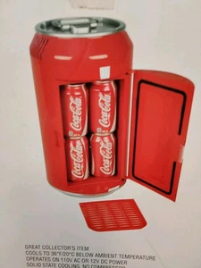 Coca Cola Mini Fridge Refrigerator Electric Cooler 8 CAN - Picture 1 of 10