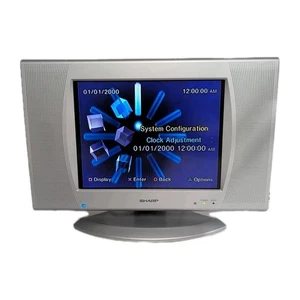Vintage Sharp 13” LCD TV W/ Built in Speakers & Stand EDTV 480i LC-13SH4U - Picture 1 of 8