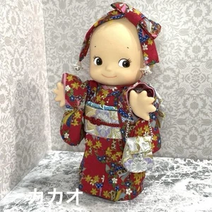 Rose O'Neill Kewpie Doll 8" Kimono Furisode Set with Obi Hair Accessory Bag - Picture 1 of 7