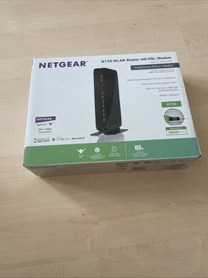 NETGEAR DGN1000B 150 Mbps 4-Port 100 Mbps Funk Router (DGN1000B-100GRS) - Bild 1 von 4