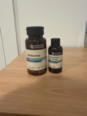 Debloat & Define Duo: Lymphatic Drainage 2 fl oz & Berberine 90 Capsules 2 Pack - Image 1 of 2