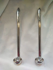 2 Stainless Steel Laddle Long Handle Spoon - Picture 1 of 6