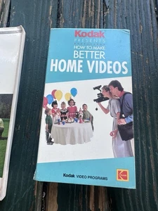 Kodak How to Make Better Home Videos VHS Video Cassette Brand New Factory Sealed - Picture 1 of 5
