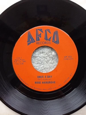 ROSE HARGROVE why am i losing you / once a day AFCO 523 rare R&B SOUL 45 top M- - Image 1 of 2