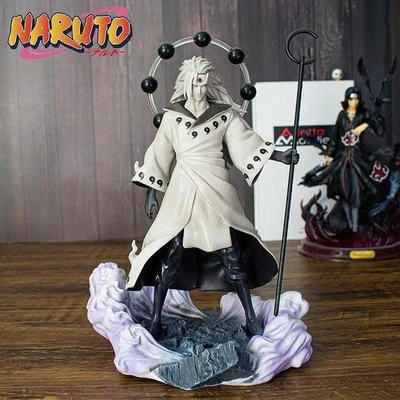 Naruto Uchiha Madara Figure 28cm PVC Anime Action Statue Model Collectible Toy - Image 1 of 4