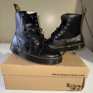 Dr. Martens AW004 Newton Air Wair schwarze Lederstiefel Größe UK 8 US-Größe M9 W10 - Bild 1 von 12