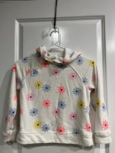Cat & Jack Girl Size 8 Floral Light Weight Hooded Sweatshirt - Picture 1 of 11