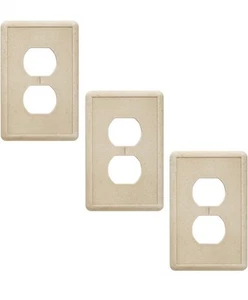 3 Questech Decor Single Duplex Electrical Outlet Cover Wall Plate 1-Gang Single - Picture 1 of 3