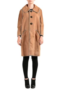 Dsquared2 Women's Brown Pony Hair Button Down Coat US S IT 40 - Picture 1 of 4