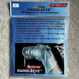 OP/TECH RAINSLEEVE DSLR DIGITAL CAMERA RAIN COVER PACK 2 HAND HELD OR TRIPOD - Picture 1 of 1