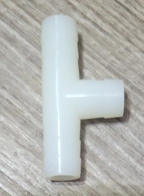 3/8" Tee Fitting Plastic Barb 3 Way Equal T Shaped Fitting Hose Qty 20 NOS - Image 1 of 4