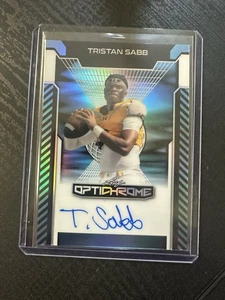 Tristan Sabb 2025 Leaf Optichrome Football Prospect RC Auto #/7 QB - Bild 1 von 2