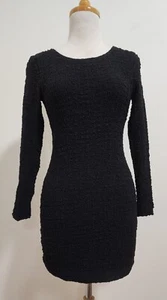 ACNE STUDIOS Adromeda AW10 SILK Stretch Crinkle Mini Dress, Size 34 8 Vintage! - Picture 1 of 8