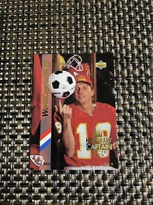 Copa del Mundo 1993 cubierta superior oro capitán honorario Joe Montana Chiefs - Imagen 1 de 4