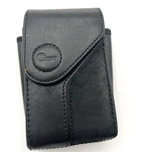 LOWEPRO Napoli 10 GENUINE LEATHER Digital CAMERA CASE Pouch BLACK NIKON A493 - Picture 1 of 7