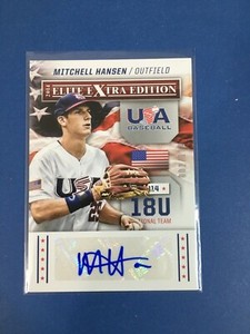 F115,253 2014 Elite Extra Edition USA Baseball Signatures Mitchell Hansen/199
