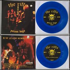 THE RIFFS Poison Boys 7” Blue Vinyl-Defiance Deprived Long Knife The Nice Boys