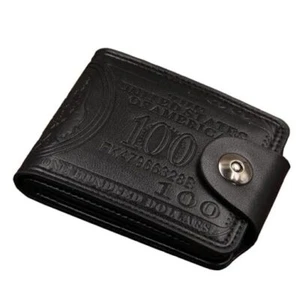 Mens Wallets Leather Wallet Valentine's Day Gift Dollar Wallets Gifts For black - Picture 1 of 8