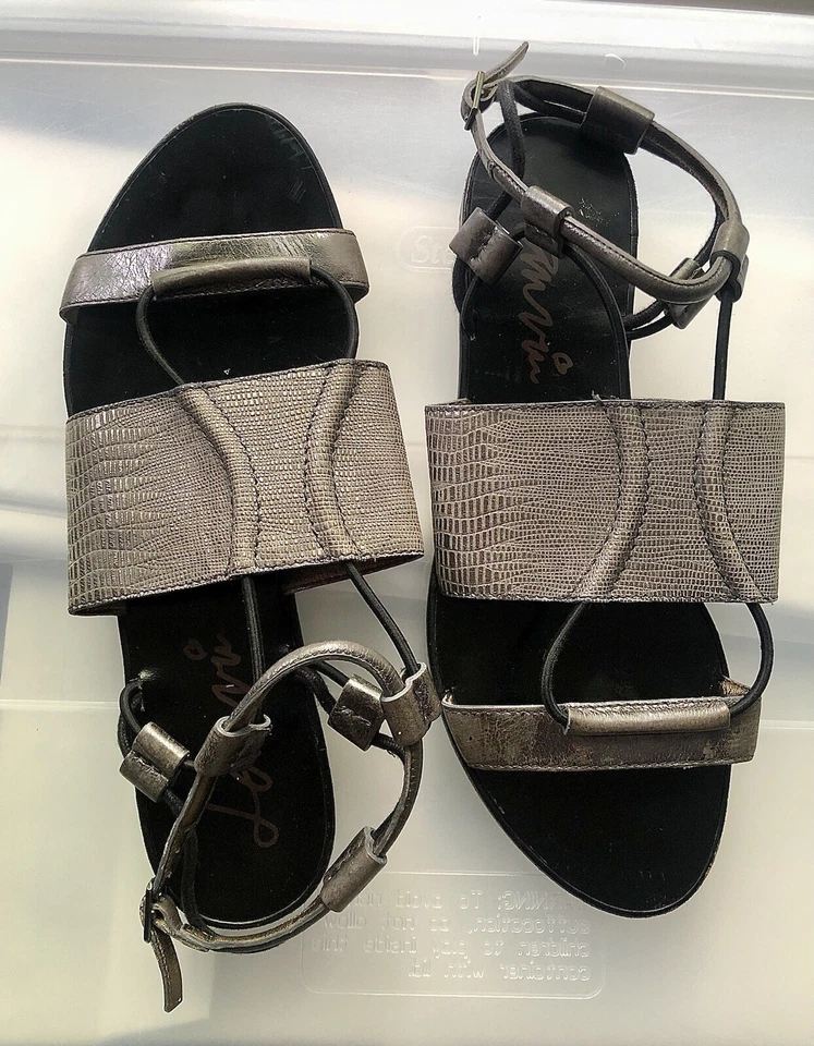 Sandalias Gladiador Lanvin SS2011 Cuero Plateado Talla 39.5 Foto 1 de 4