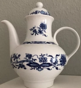 Kaffeekanne Ilmenau Graf von Henneberg Porzellan 1777 Zwiebelmuster echt Kobalt - Bild 1 von 7