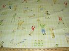 9 6/8 YDS~P KAUFMANN CHILDREN PLAY DOG COTTON DRAPERY UPHOLSTERY FABRIC FOR LESS