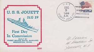 1STDAY IN COMMISSION USS JOUETT DLG-29 - 12.3.1966 - BOARD SHIP - MARINE AKTUELL - Bild 1 von 1